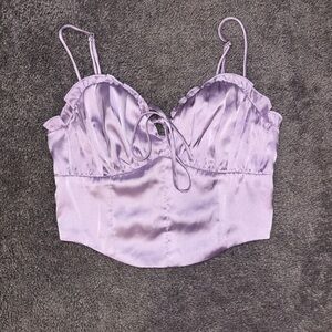 Altar'd State Light Purple Smocked Top